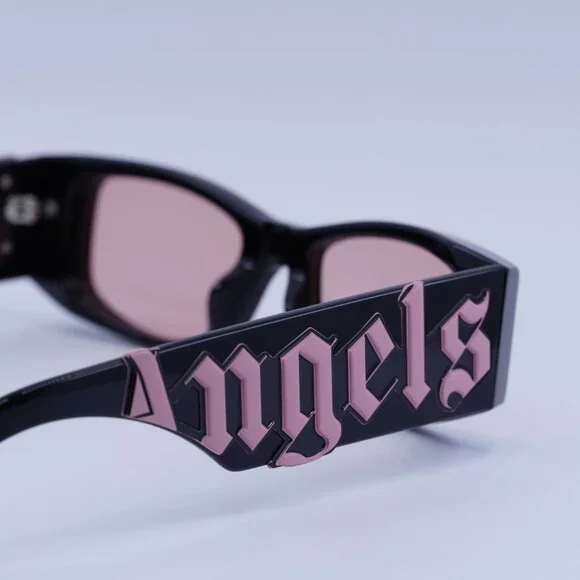 NEW PALM ANGELS SUNGLASSES BLACK/CAMEO UNISEX EYEWEAR PERI007 ANGEL 1021 Palm Angels Palm Angels PERI007 ANGEL 1021 Sunglasses Black  main image 2
